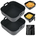 BYKITCHEN 9 Inch Air Fryer Silicone Liners | 2 PCS Extra Large Reusable