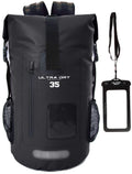 35L Waterproof Dry Bag Backpack with IPX8 Phone Case