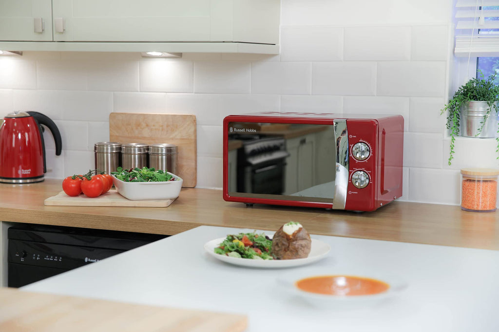 Russell Hobbs RHMM701R 17L 700W Red Solo Manual Microwave Oven