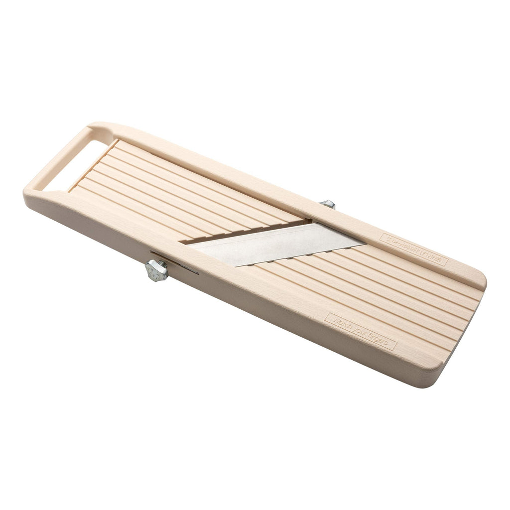 Benriner Japanese Mandoline Slicer – 3 Stainless Steel Blades, Ivory
