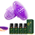 Meridian Massage Brush Set | 2 Brushes & 4 Essential Oils