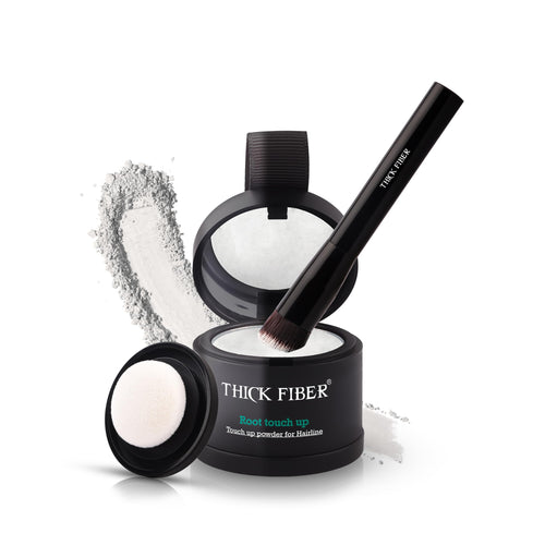 THICK FIBER Root Touch Up & Hairline Powder - Water Resistant Hair Concealer