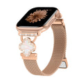 Jolof Store Milanese Magnetic Metal Strap for Apple Watch - Bling Clover