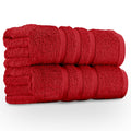 GC Gaveno Cavailia Egyptian Cotton Jumbo Bath Sheets - 2 Pack, Red