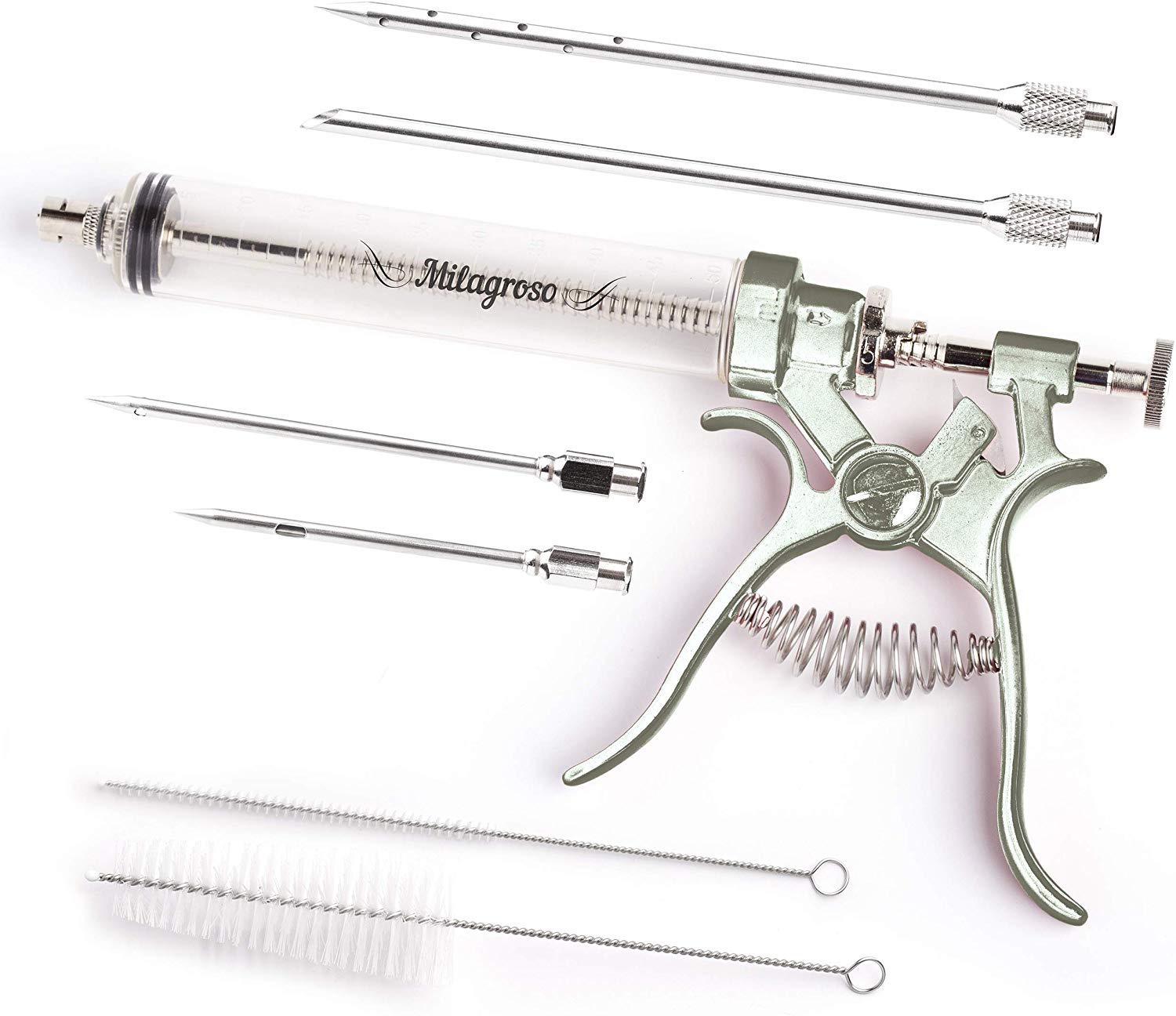Stainless Steel Meat Injector Kit with 3 Marinade Needles
