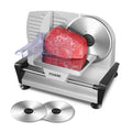 FOHERE 200W Electric Meat Slicer | 2 x 19cm Blades | 0-15mm Thickness