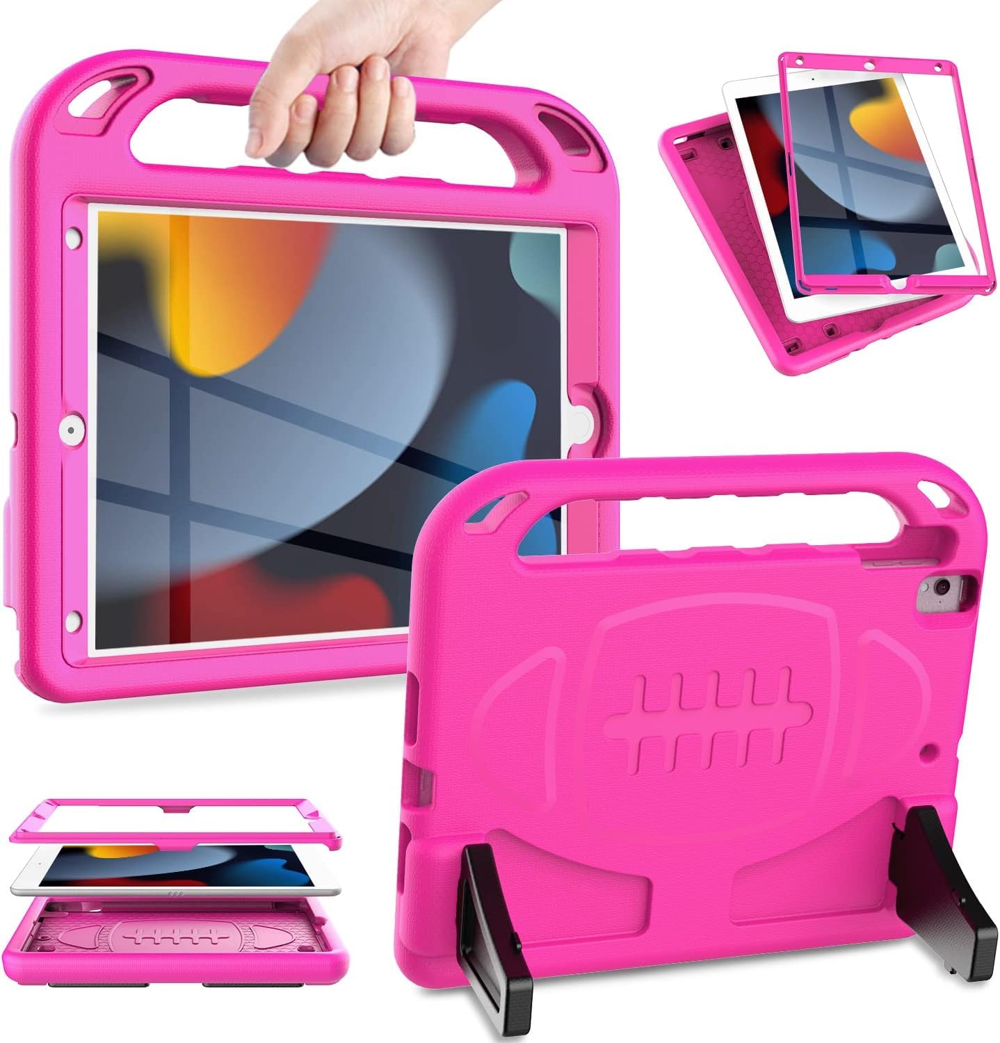 SINSO Kids Case for iPad 10.2 (9th/8th/7th Gen) with Screen Protector