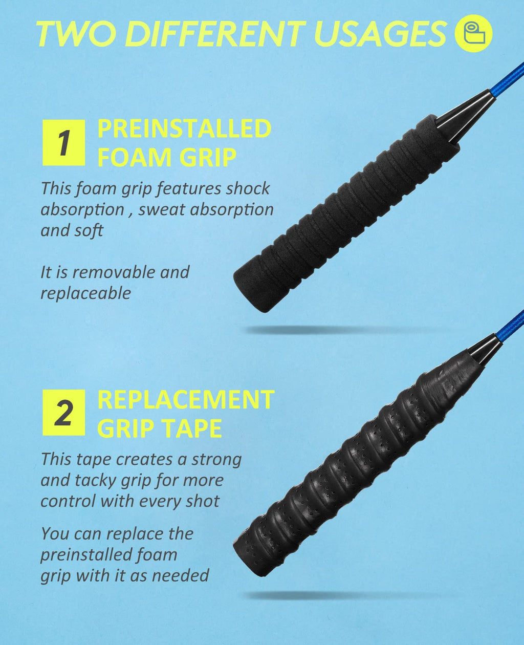 HIRALIY Badminton Rackets Set of 4 – Steel Racquets with 12 Shuttlecocks