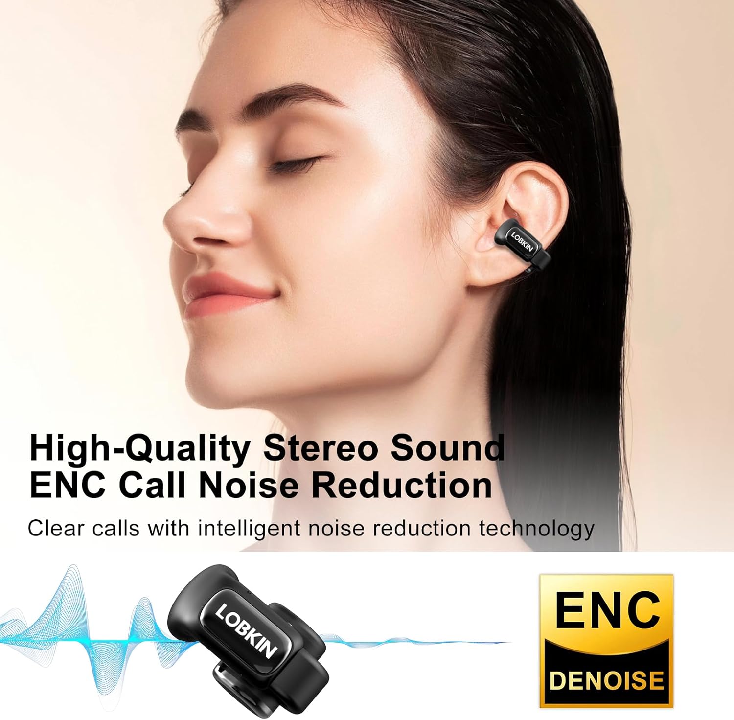 LOBKIN S18 Open Ear Wireless Earbuds | 4GB Memory Bone Conduction
