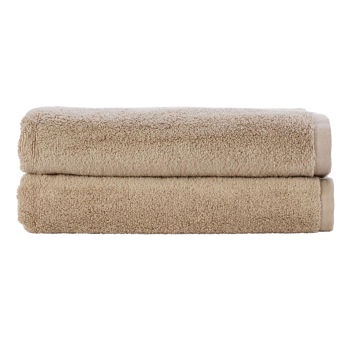 Christy Cirrus 100% Cotton Bath Sheets | Set of 2 Quick Dry Towels | Latte