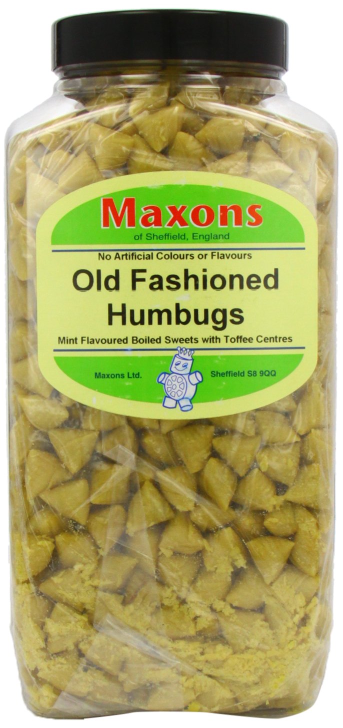 Maxons Old Fashioned Humbugs - Traditional Boiled Sweets Bulk Jar 3.4kg