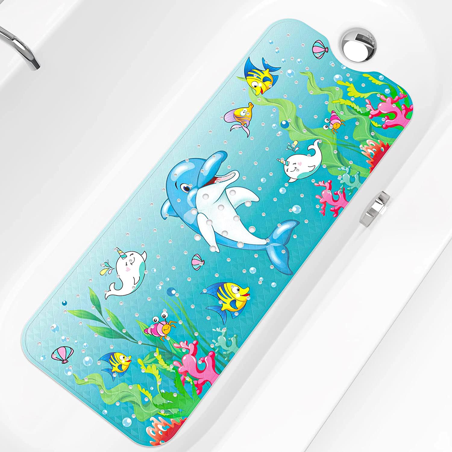 Jolof Store Baby Bath Mat – Non-Slip Anti-Mould Extra Long 100x40cm