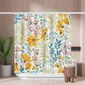 Woutay Floral Shower Curtain – Waterproof Mold Resistant Polyester