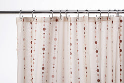 Croydex Dotty Shower Curtain | Waterproof Polyester | 1800 x 1800mm