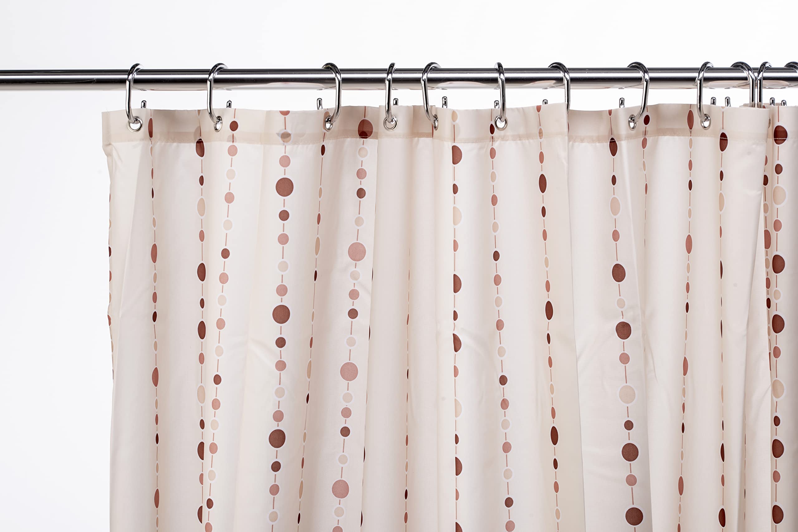 Croydex Dotty Shower Curtain | Waterproof Polyester | 1800 x 1800mm
