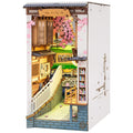 Rolife Sakura Densya Book Nook Kit – DIY 3D Wooden Puzzle with LED Light