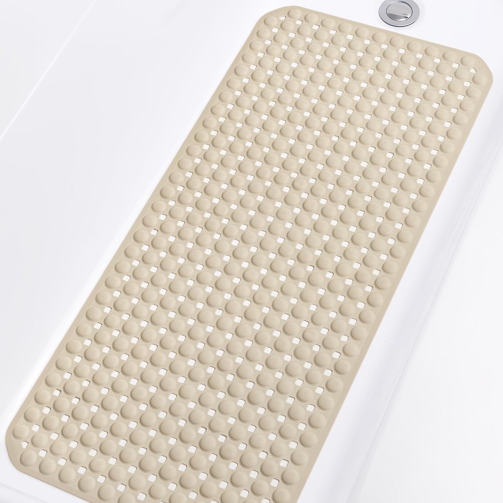 Yolife Non-Slip Bathtub Mat | 91x41cm TPE Shower Mat with Suction Cups