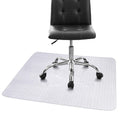 Rectangular Chair Mat for Carpet Protection, Clear Transparent PVC Floor Carpet Protector
