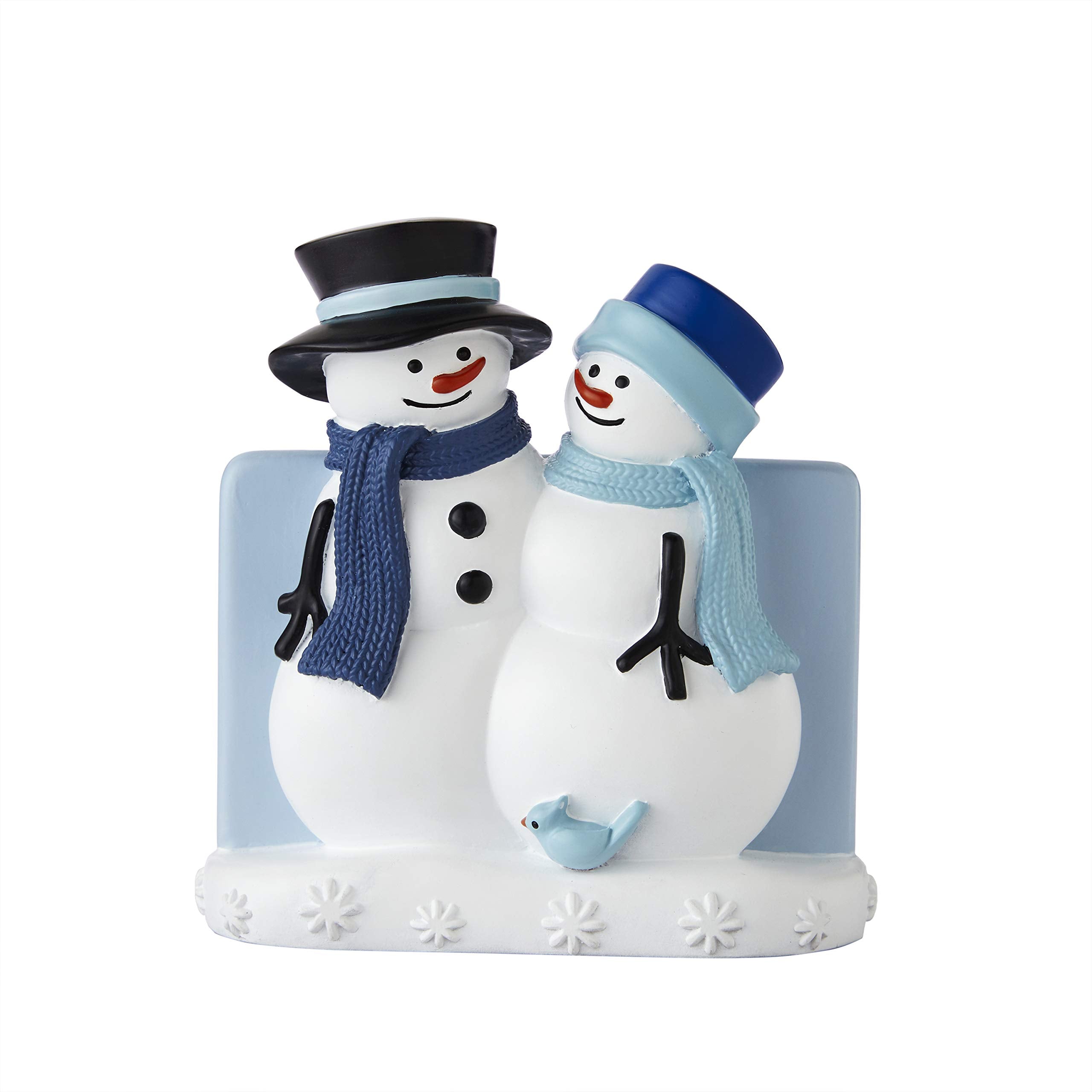 SKL Home Winter Friends Snowman Toothbrush Holder - Blue Resin