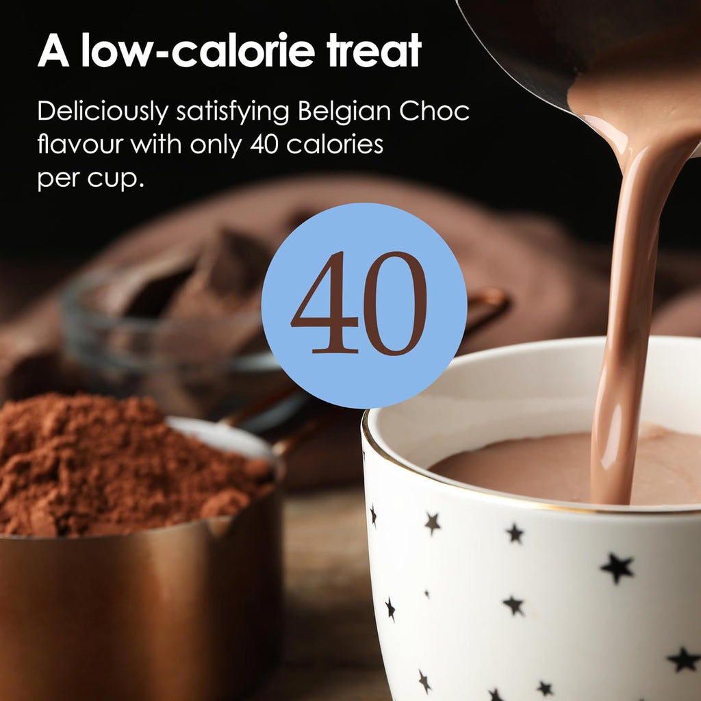 Jolof Store Belgian Instant Hot Chocolate - Low Calorie Drink (6 Pack)
