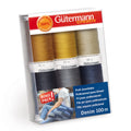 Gütermann Denim Sewing Thread Set | 6 Spools Professional Jeans Thread