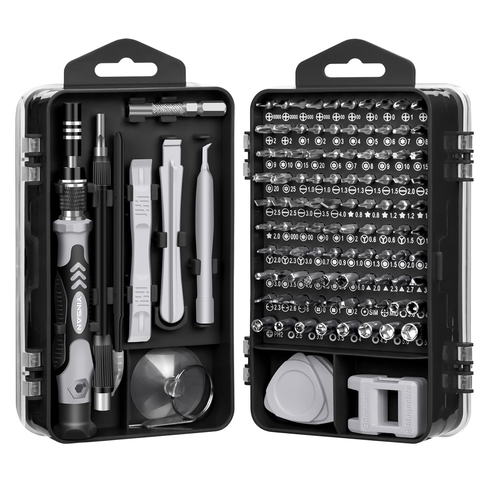 YINSAN 120-in-1 Magnetic Precision Screwdriver Set & Repair Tool Kit