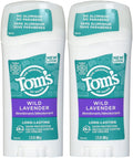 Tom's of Maine Natural Lavender Deodorant Stick - 2.25 Oz (Pack of 2)