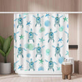 Woutay Sea Turtle Shower Curtain | Mold Resistant Waterproof Polyester