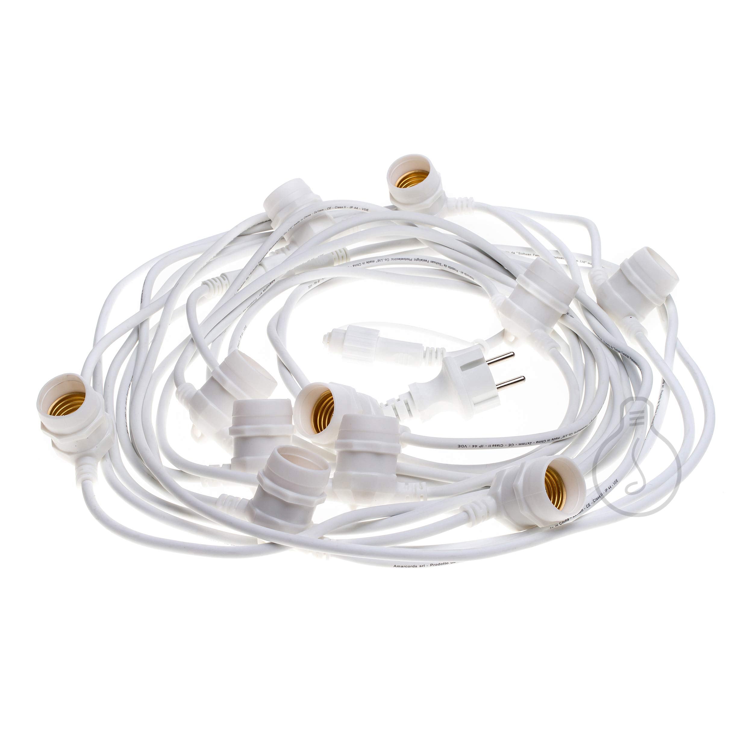 Amarcords White Outdoor Festoon Lights - 12.5m E27 String Lights