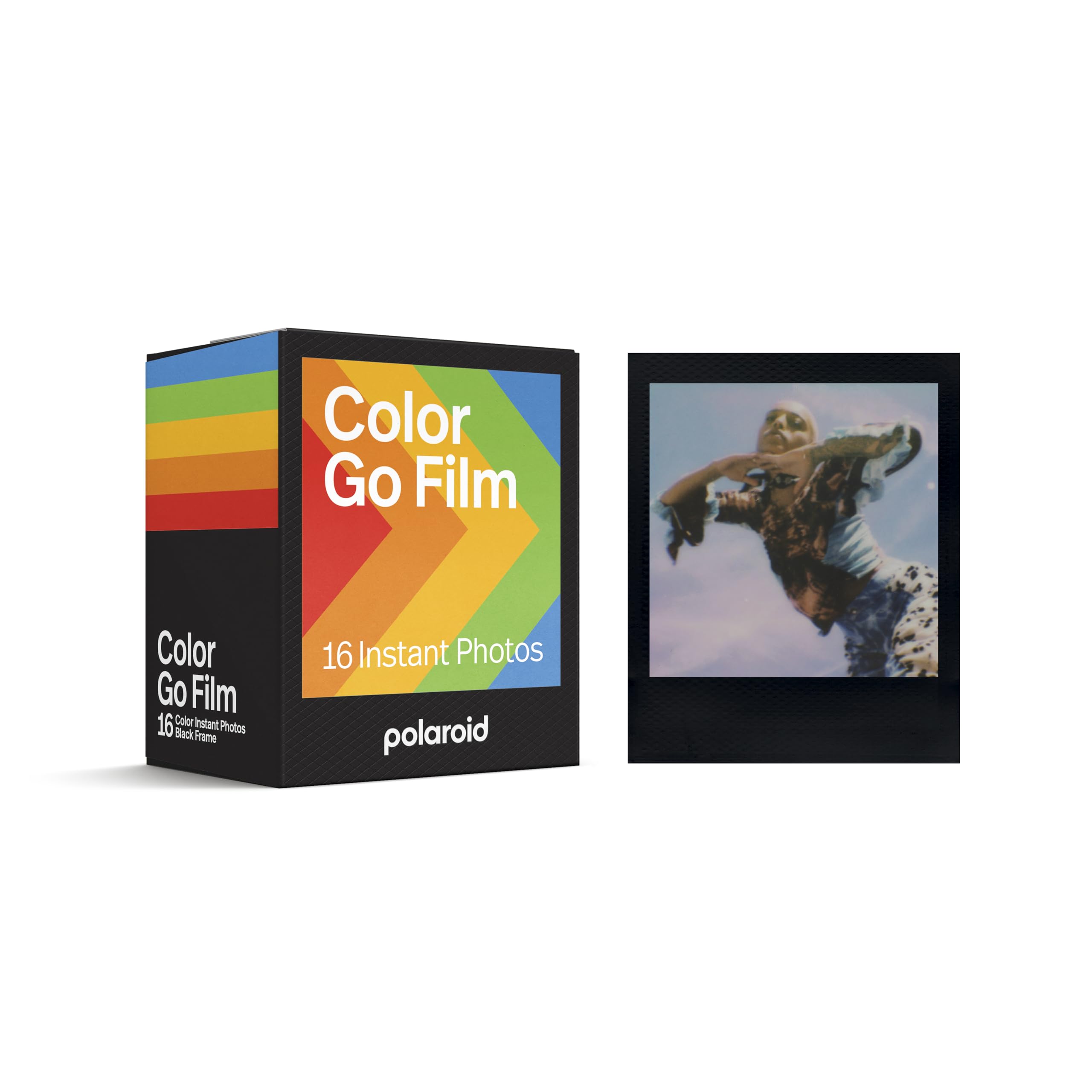 Polaroid Go Color Instant Film – Black Frame Double Pack (16 Photos)