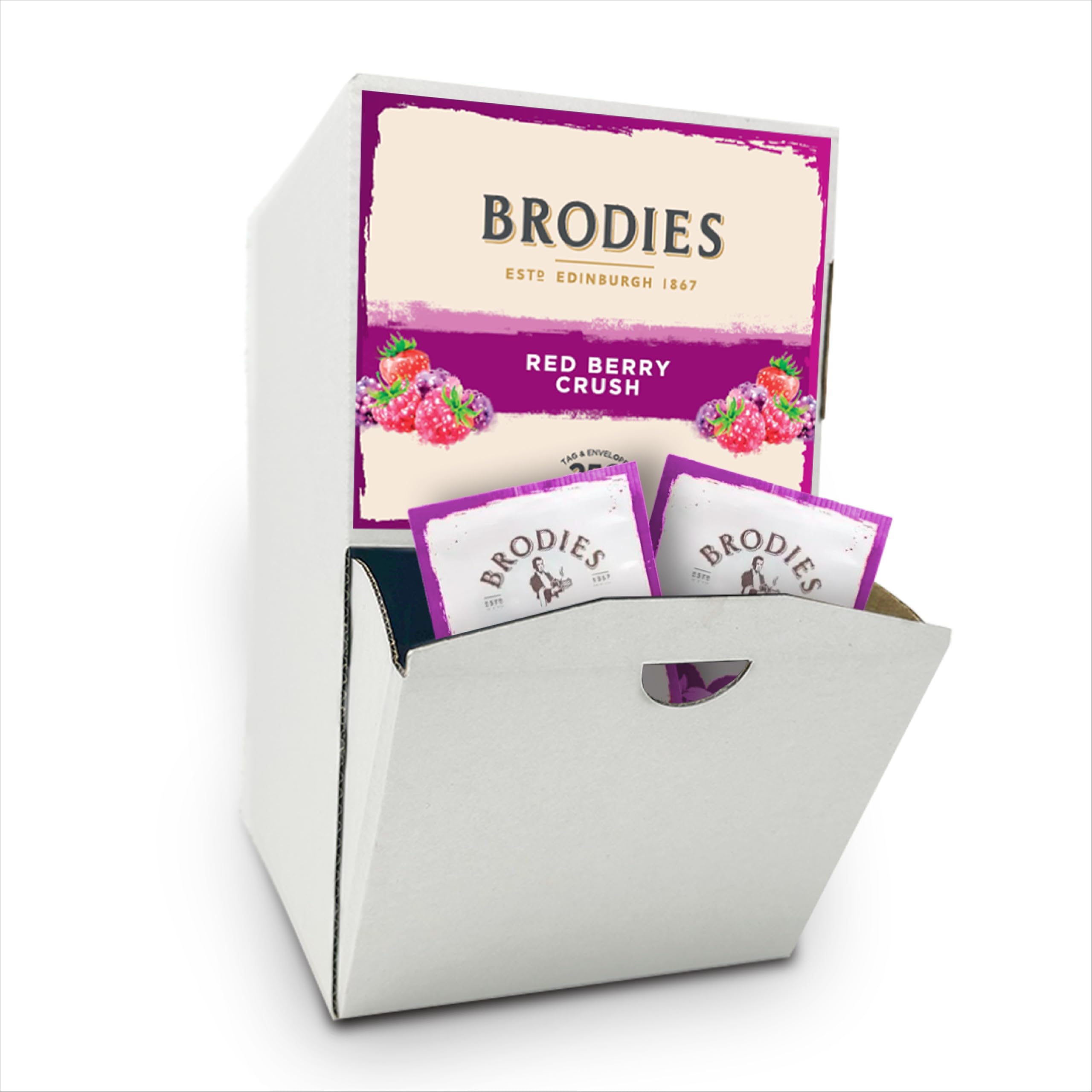 Brodies Red Berry Crush Fruit Infusion – 250 Caffeine-Free Tea Bags