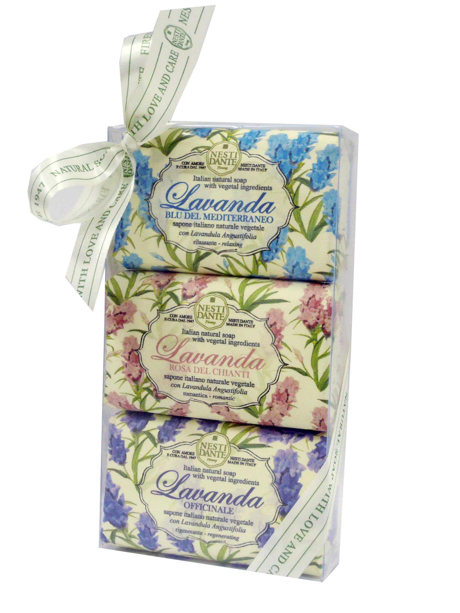 Nesti Dante Lavender Soap Set – Natural Vegan Artisanal Soap (3 x 150g)