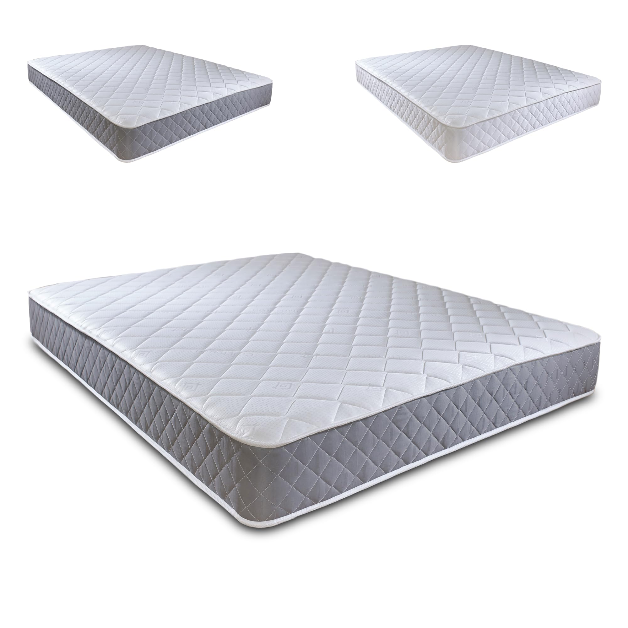 Extreme Comfort Diamond Grey Double Mattress | 18cm Foam Free Spring Coil