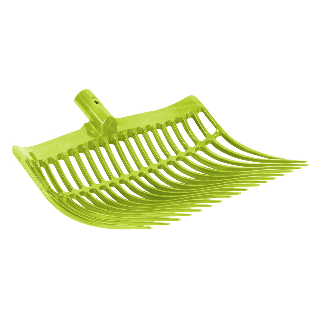 horizont Sweden Manure Fork – Durable Polycarbonate 18-Prong Rake, Green