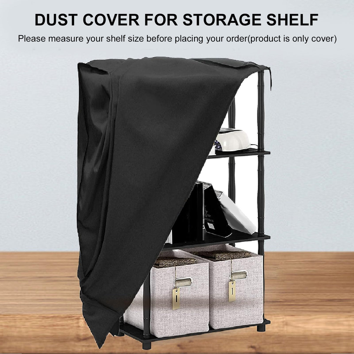 LICAEVEY Water Proof Shelf Cover, 210D Silver Coated Oxford Fabric Duty Dust Proof Storage Wire Rack Covers - image 2