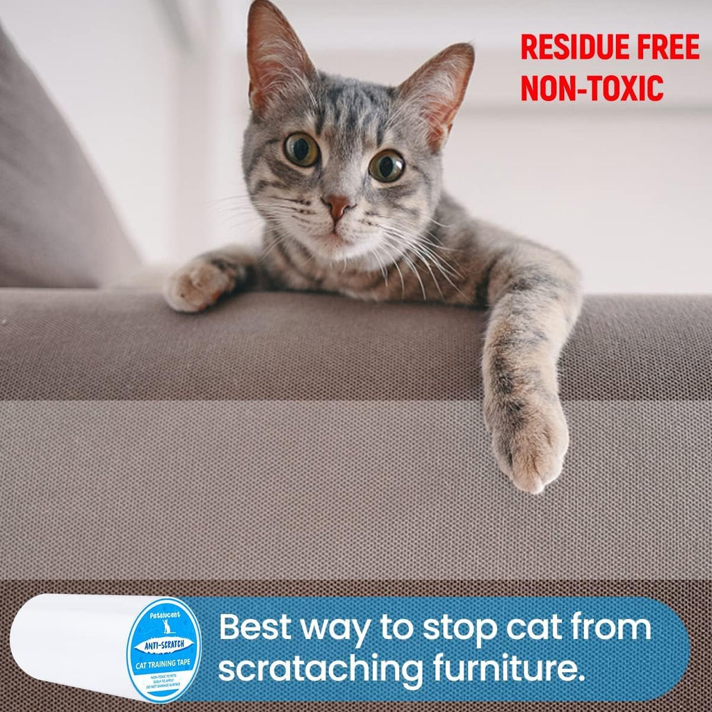 Petslucent Cat Scratch Deterrent Tape – Double Sided Furniture Protector
