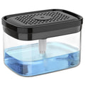 MR.SIGA 2-in-1 Dish Soap Dispenser and Sponge Holder, 30oz - Black