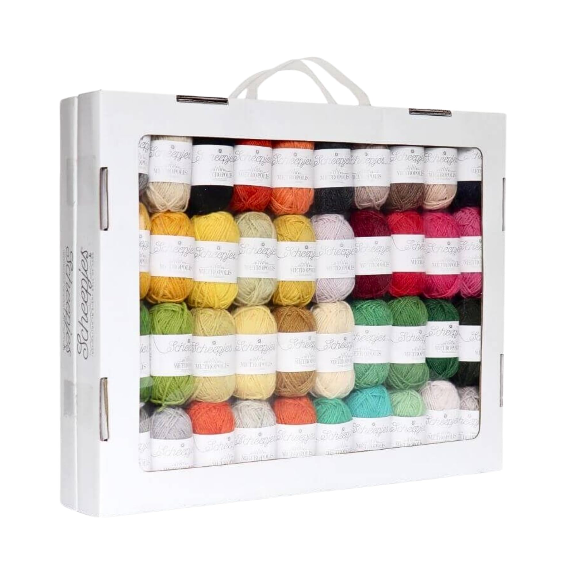 Scheepjes Metropolis Colour Pack – 80 Merino Wool Yarn Mini Balls