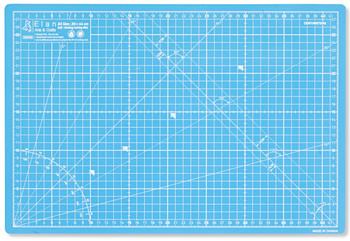 Elan A3 Self Healing Cutting Mat – 5-Ply Blue PVC Craft Board 44x30cm