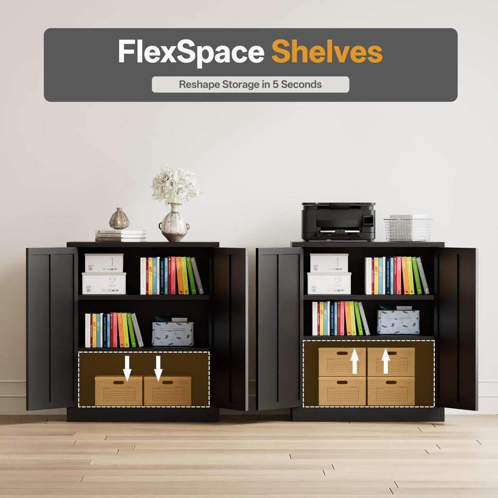Metal Storage Cabinet, 90cm Locking Storage Cabinet with Doors & Shelves, Steel Storage Cabinet with 2 Adjustable Shelves for Garage, Home, Office