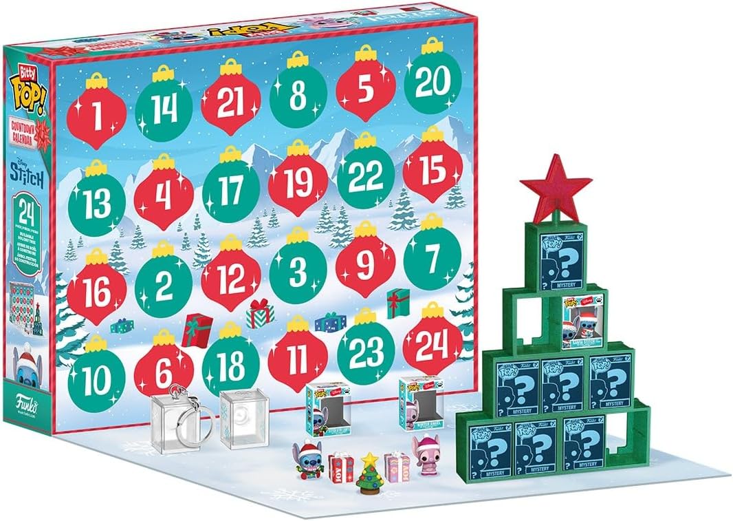 Funko Bitty Pop! Disney Stitch Holiday Advent Calendar – 24 Mini Figures