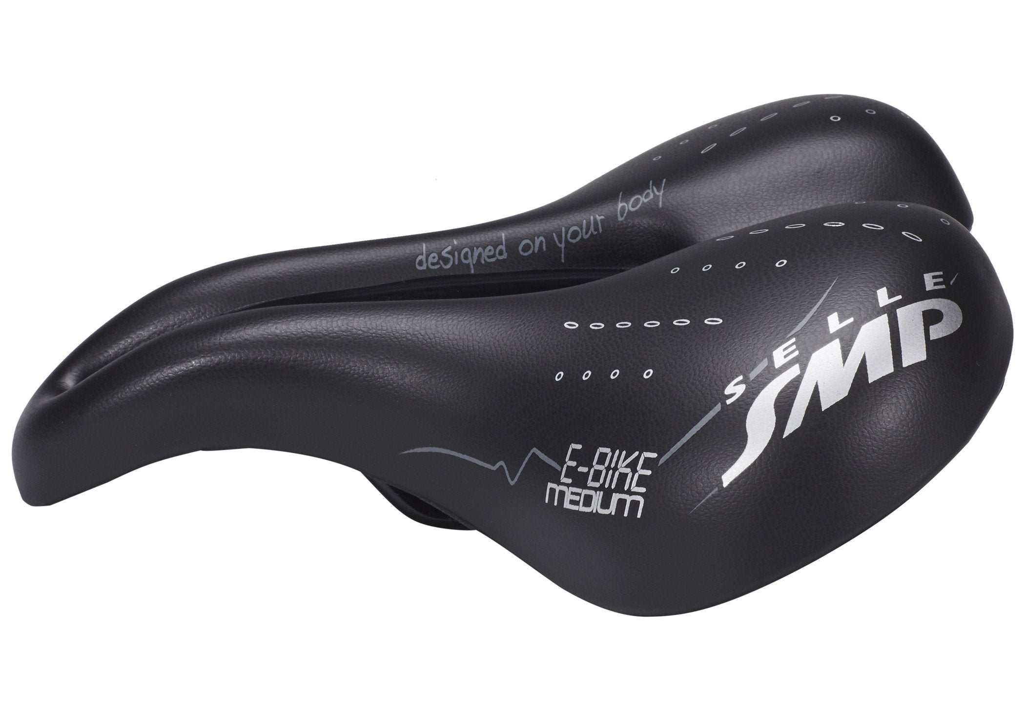 Selle SMP E-Bike Saddle – Ergonomic Soft Polyurethane Seat, Black
