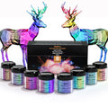 Nicpro Chameleon Mica Powder - 8 Color Shift Pigment for Epoxy Resin & Crafts