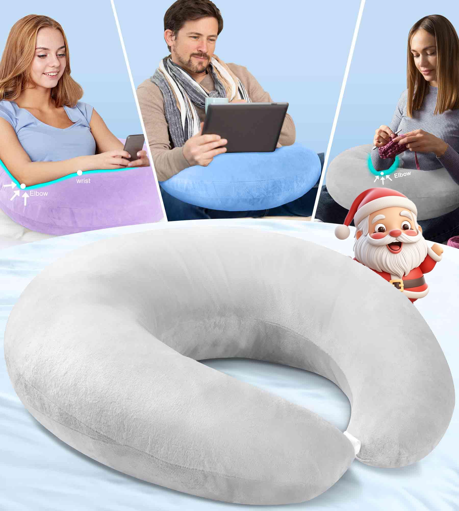 Jolof Store Reading Gaming Pillow – Ergonomic Arm Support Lap Desk