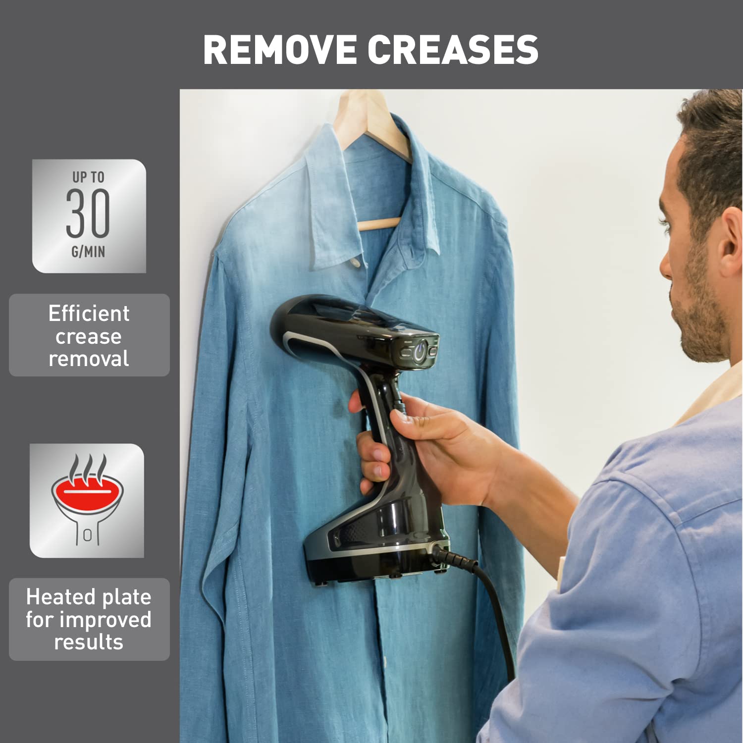Tefal Access Steam Force Handheld Garment Steamer - 2000W, DT8250