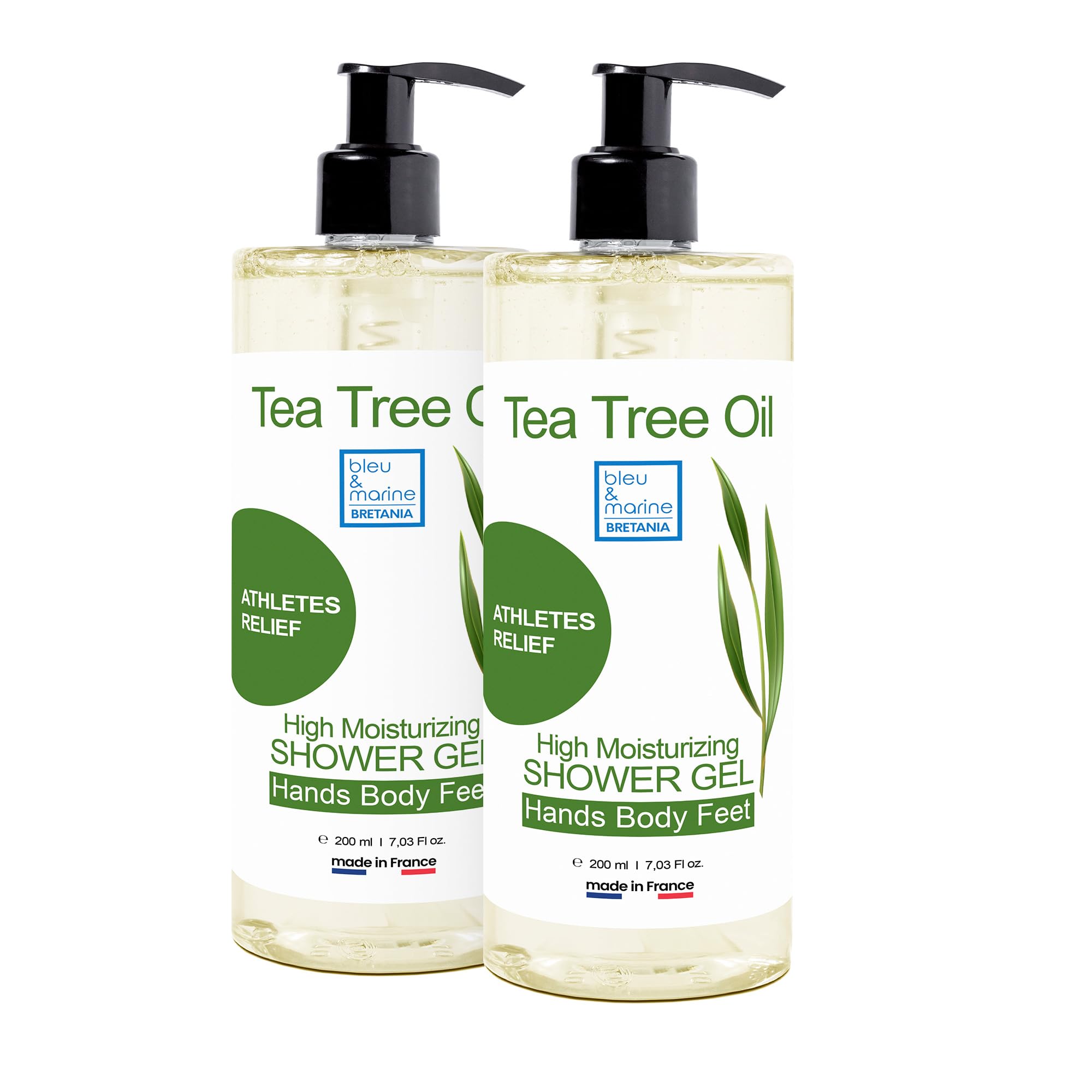 Bleu & Marine Bretania Tea Tree Shower Gel – Antifungal & Anti-Acne 2-Pack