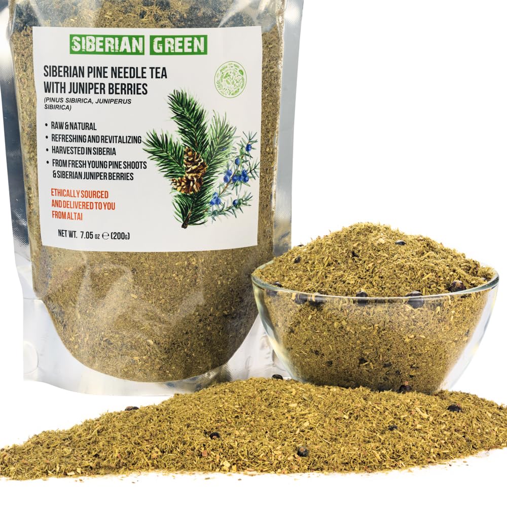 Jolof Store Wild Harvested Pine Needle Tea with Juniper Berries - 200g