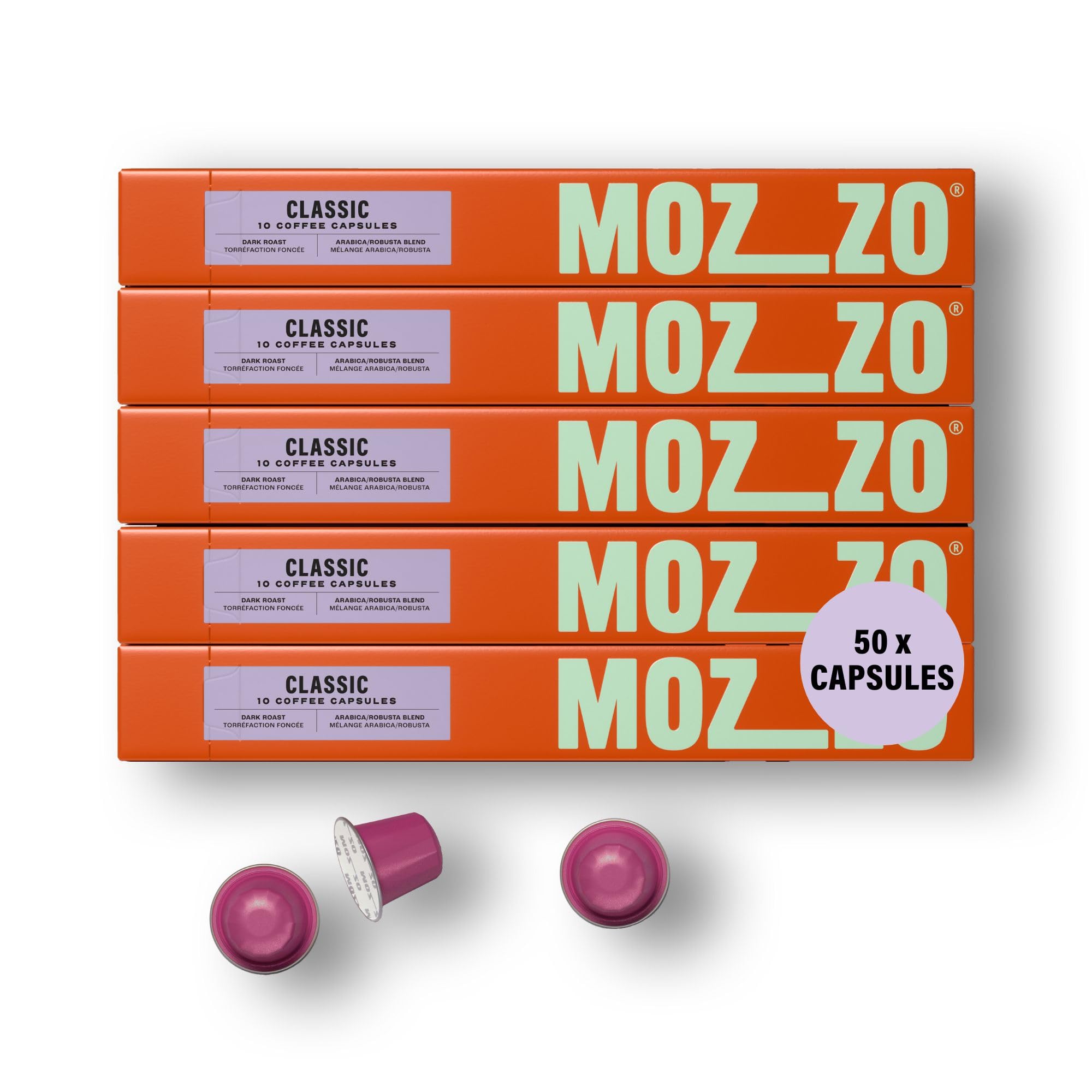 Mozzo Coffee Classic Dark Roast Pods | Original Compatible | 50 Pack