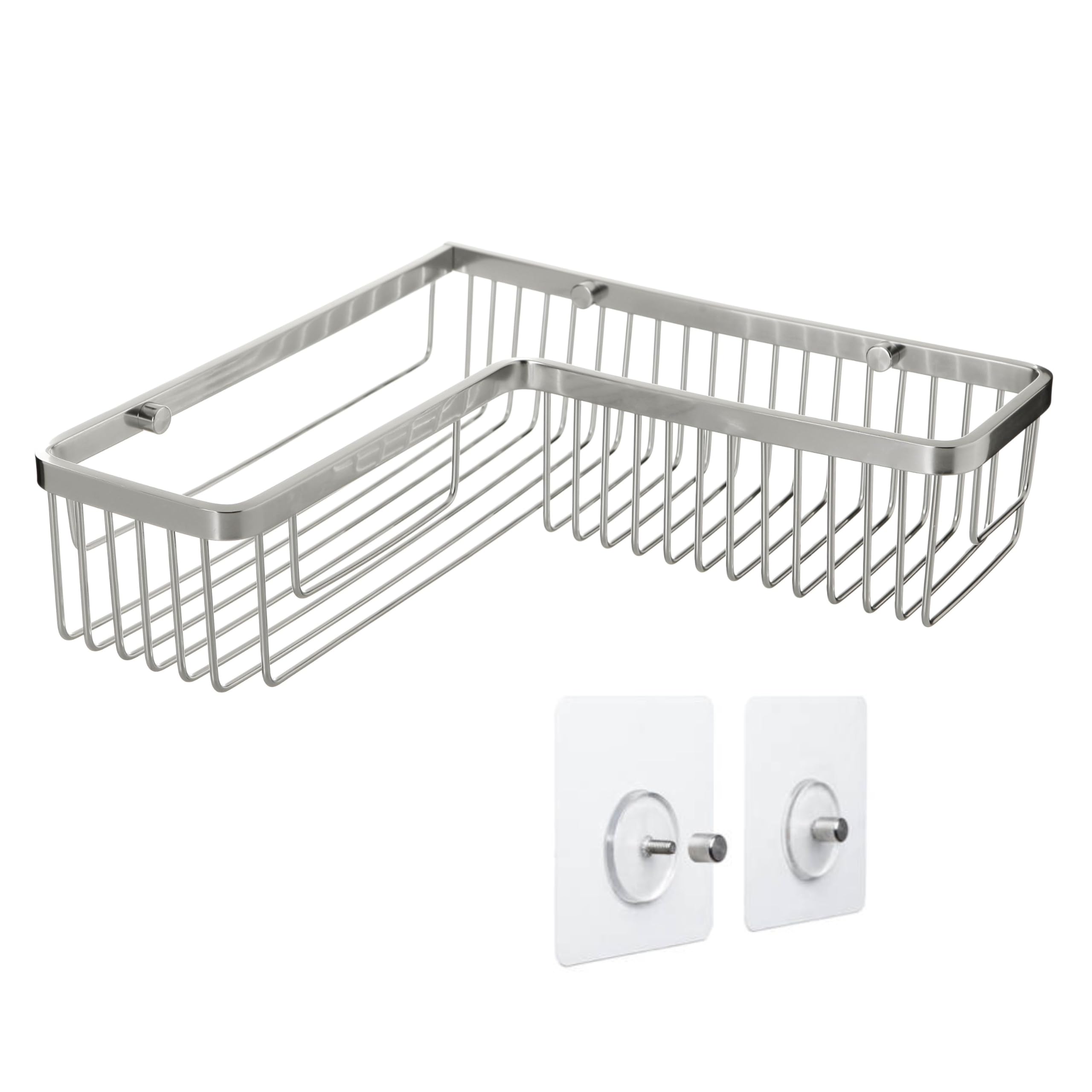 TATAY Corner Shower Shelf – No Drill Rustproof Aluminum Caddy | 5kg