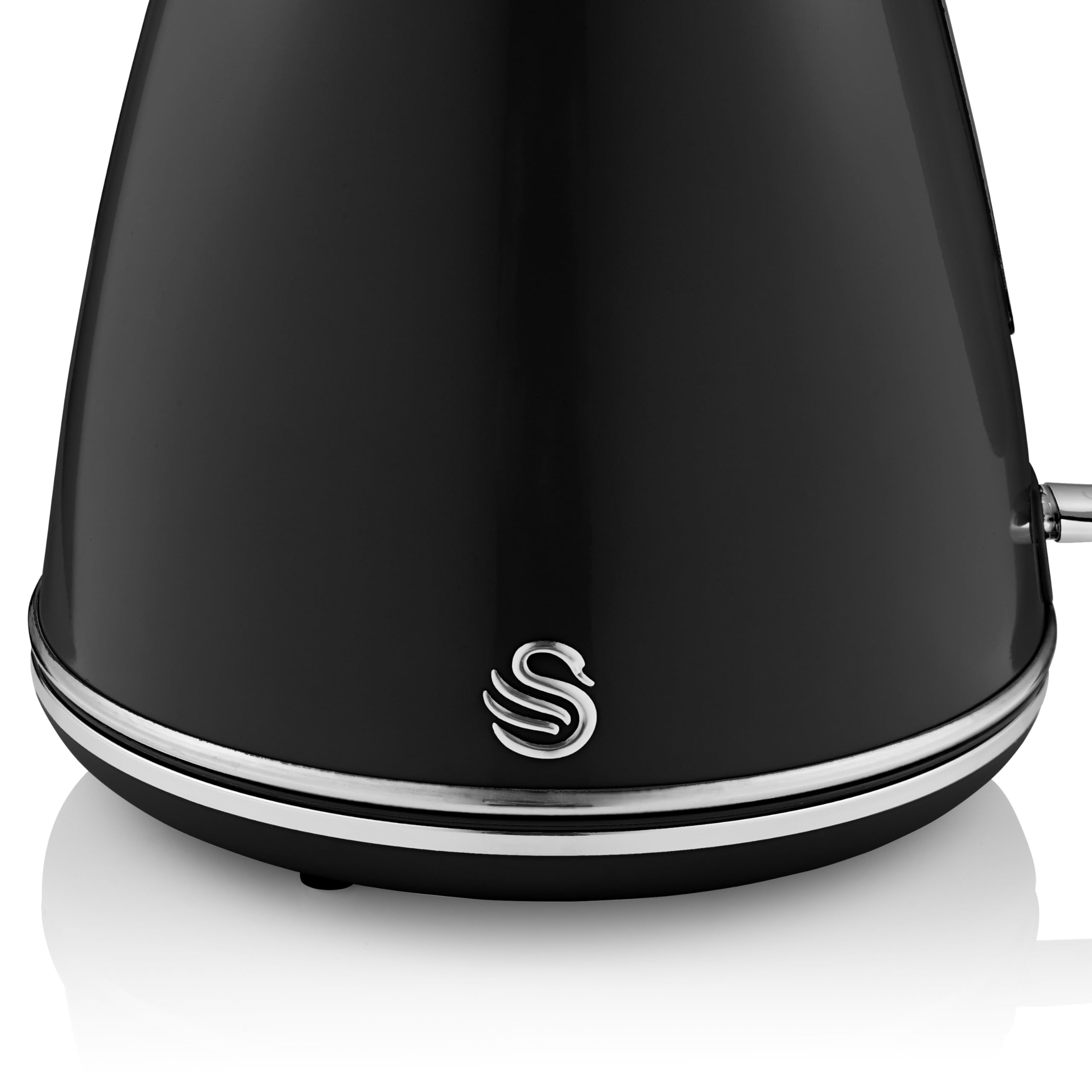 Swan Retro Jug Kettle – 1.5L Fast Boil Electric Kettle, 3KW, Black